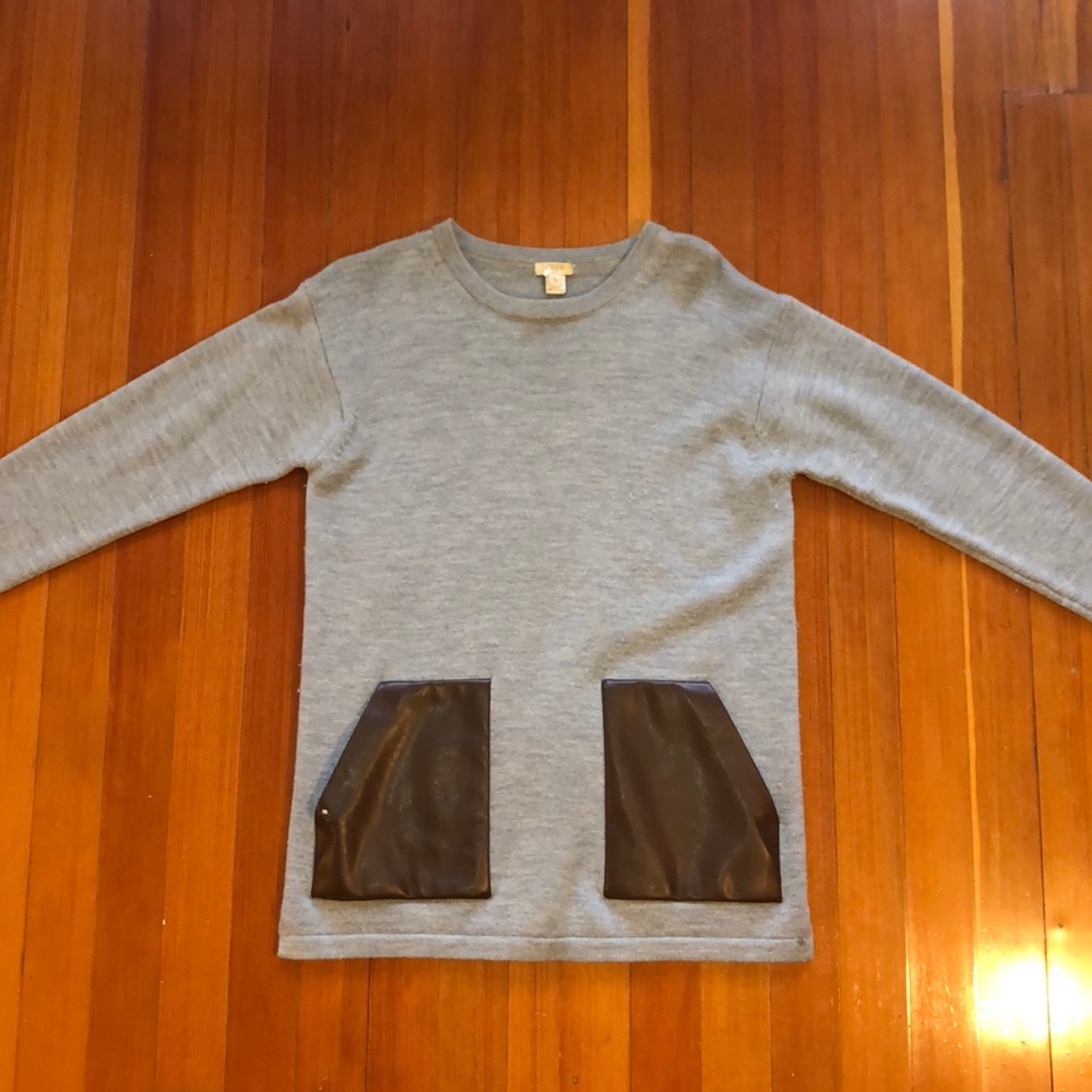 Grey J Crew Sweater